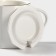 Ceramic mug with a spoon Simple, 350 ml, white color