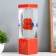 Lava-lamp "Bear" LED 2W from batteries 3haa red 7x7x24 cm