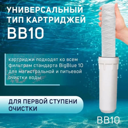 Sminous cartridge Zein PS-10BB, polypropylene thread, 5 μm-4