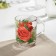 Glass mug "Flower itself", 250 ml, MIX drawing