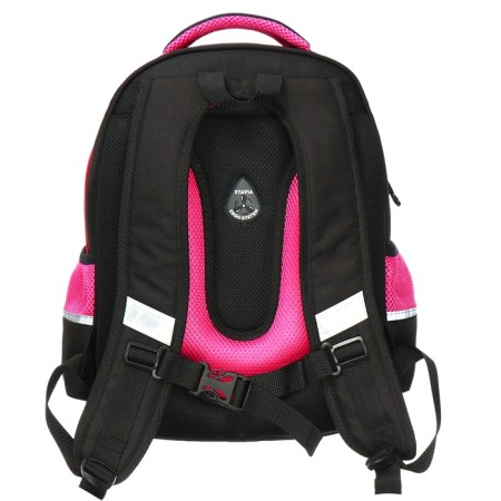 School backpack, 40 x 33 x 19 cm, ergonomic back, Stavia "anime", black/purple-4