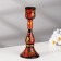Candlestick, 20x8 cm, Khokhloma