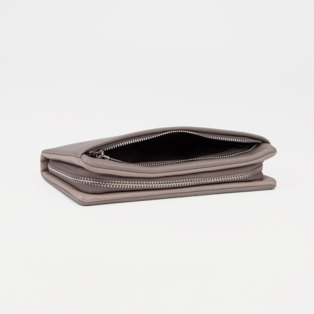 Women's wallet on lightning, with a pen, beige color-2
