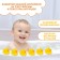 A set of rubber toys for the bathtub "Ducks", 5.5 cm, with a squeak, 6 pcs., Bab