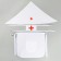Carnival set "A doctor at the front": a scarf, a bandage on the arm, apron, icon