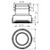 Aquant toilet cuff for toilet, d = 110 mm, straight, hard, l = 125 mm