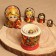 Matryoshka 5 puppet "Nadia" berries, 17-18cm, manual painting.