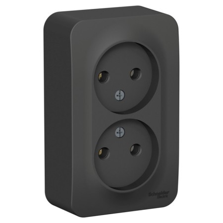 Double SE BLANCA, 16 A, 250 V, invoice, without salary, IP20, anthracite, Blnra000216