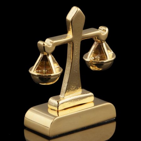 Souvenir sign of the zodiac "Libra", 5 × 2 × 5 cm, with crystals-2