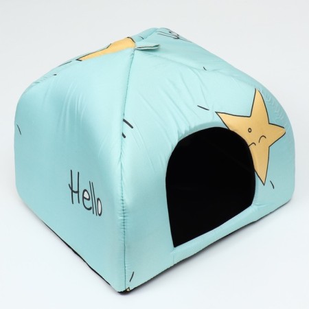 House-Yurt "Average" for animals 38 x 38 x 34 cm, mix of colors-3