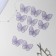 Knitted elements "Butterflies", 5.5 × 4 cm, 10 pcs, lilac color/chameleon