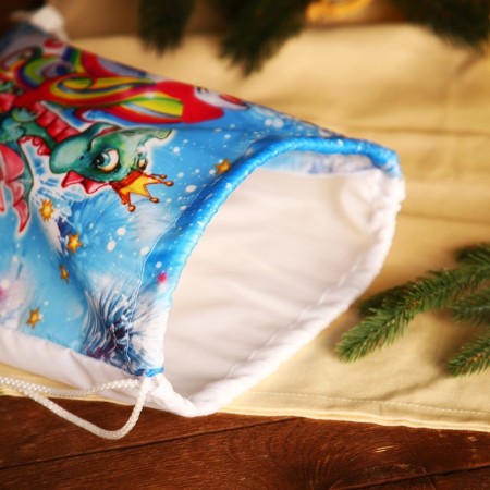 New Year's bag on the lace, white/multi -colored color-4