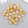 Decor for creativity Plastic "White Flower" set 30 pcs 1x1x0.5 cm