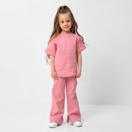 Kid for children (T -shirt, trousers) KAFTAN p. 34 (122-128 cm), powder