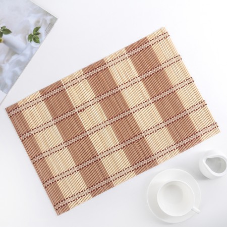 Serving napkin on the table "Way", 45 × 30 cm, brown color
