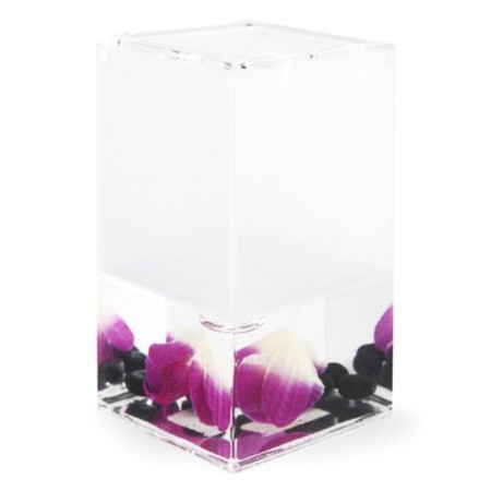 A glass for Phalaenopsis toothbrushes
