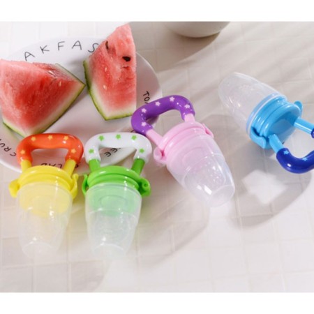 Nibbler for feeding, with silicone mesh, green color-7