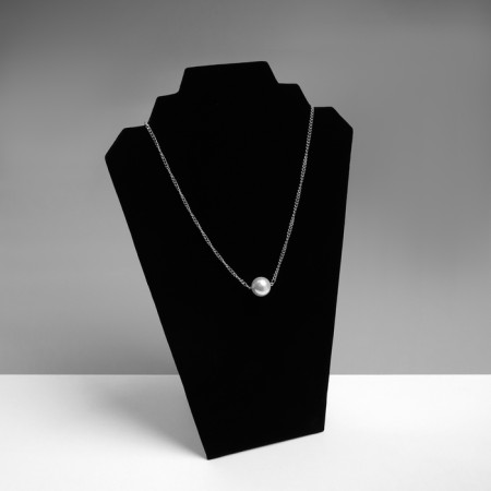 Bust for jewelry, 21 × 11 × 31 cm, h = 31 cm, black color-1