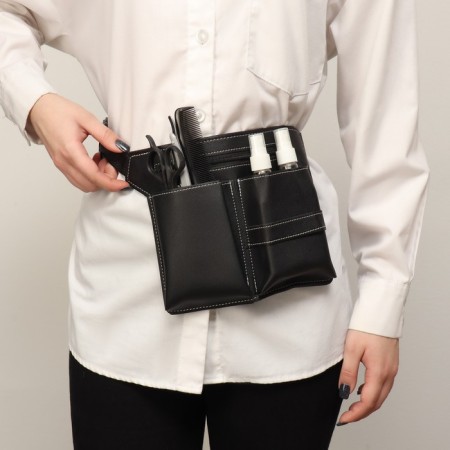 Bag for the master, 28 × 19.5 cm, 2 pockets, 1 department, black color