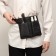 Bag for the master, 28 × 19.5 cm, 2 pockets, 1 department, black color