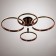 Lamp "Lux" 4XLED 140W gold 67x71x24 cm Bayerlux