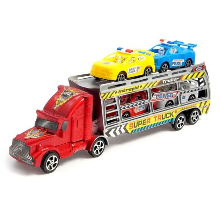 Truck Inertial "Avtobos", with cars, MIX color-8