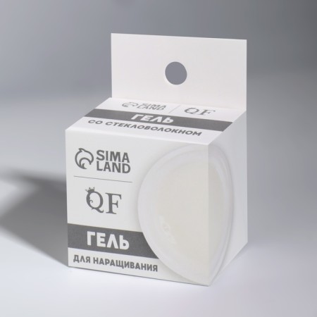 Fiber Gel для наращивания ногтей, со стекловолокном,15 мл, LED/UV, цвет белый-6