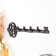 Hooks decorative cast iron "key to the castle" 31x9 cm