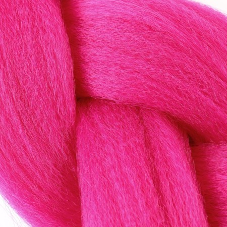 Zumba Kanecalon is monophonic, corrugated, 60 cm, 100 g, fuchsia color (#ay18)-5