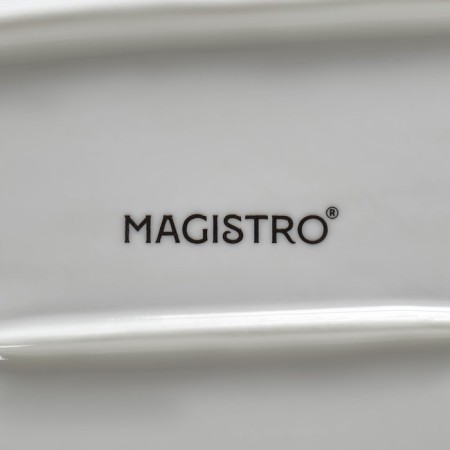 Porcelain dish with magistro sauce "Blanche", 28 × 12.5 cm, white color-4