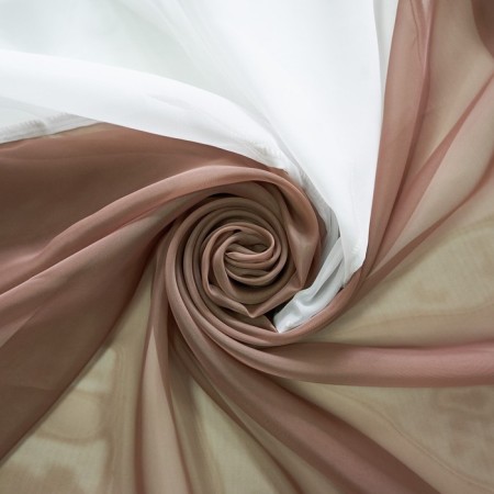 A set of curtains for the kitchen Witerra Lydia 250x160cm, Cocoa, PE100%-1