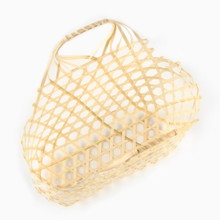Wicker basket, 30x14x18/30 cm, bamboo-2