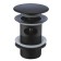 The bottom valve for the Wasserkraft A080, Push-UP, overflow, brass, black sink