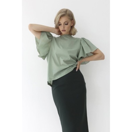 Female blouse with a sleeve-butch, size 50