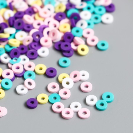 Beads for PVC Creativity "Ring of yellow-violet" set ≈ 330 pcs 0.1x0.4x0.4 cm-1