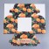 Folding box for 4 cupcakes with a “spice” window, 16 x 16 x 10 cm, New Year