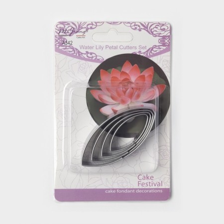 A set of forms for cutting the liver “Lily petals”, 4 pcs, chrome -colored color-4