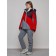 Ski suit female, size 60, red color