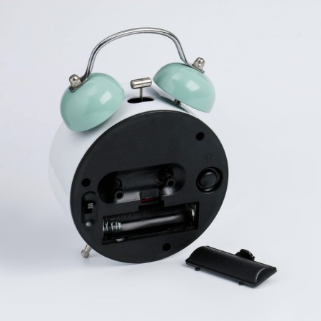 Alarm clock "Unicorn", discrete move, aa, 9.5 x 14 x 5 cm, white-2