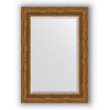 Mirror with fatset in the baguette frame - Blood -based bronze 99 mm, 69 x 99 cm, EvoForm