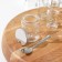 Set for glass spices on the stand “Exclusive”, 5 objects: Solonka, Listen, 2 saucepan, sugar bowl with a spoon, on a stand