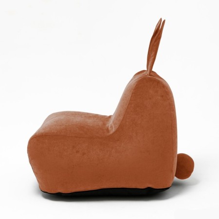 Milk-Milk chair, size 80x90 cm velor, orange color-2