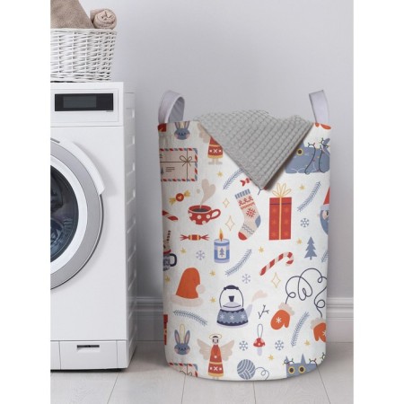 Basket for storage of things "Festive cat", size 40x60 cm