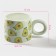 Ceramic mug with silicone lid of the Avocado shares, 350 ml, green color