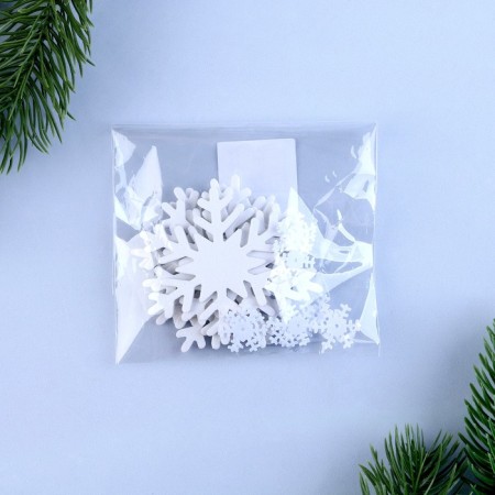 Decor "Snowflakes", white-1