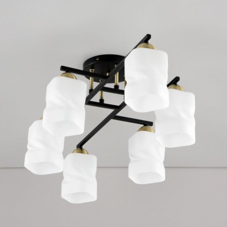 Citilux ceiling chandelier "Jerome" CL129265, 77.5x40x25.5 cm, 6x75W, E27, Black Color Black-10
