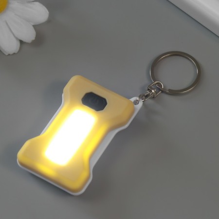 Light light on the ring "Directly yellow" shines, flashes, aaah2 pcs 3.7x5.2x1.5 cm-4