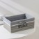 Basket for storage of the storage shares, 24 × 15 × 10 cm, medium, gray color