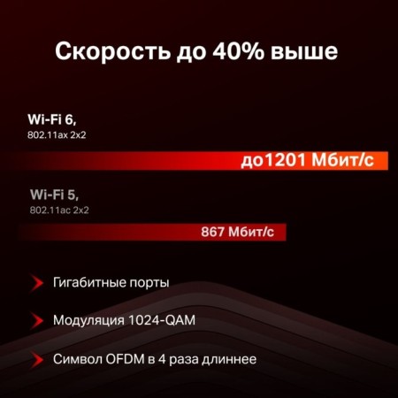 Wireless Mercusys MR60X AX1500 10/100/1000Base-TX Black-5