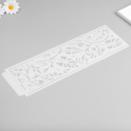 Stencil of border plastic "Binding" 40x12 cm-4